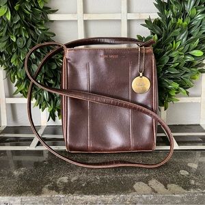 Nine West | Vintage 90s | Brown Leather Crossbody Bag